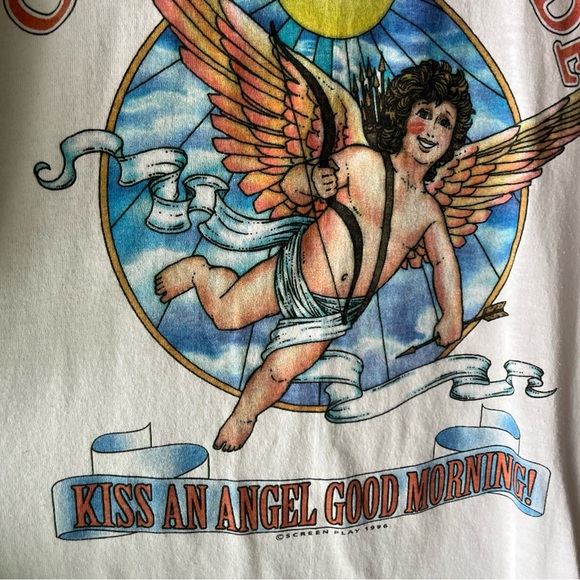 Vintage Charley Pride Graphic T-shirt/Sleep Shirt Kiss An Angel Goodnight XXLT - Picture 5 of 10
